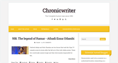 Desktop Screenshot of chronicwriter.com